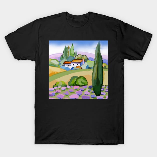 Orange Valley T-Shirt by Art by Ergate